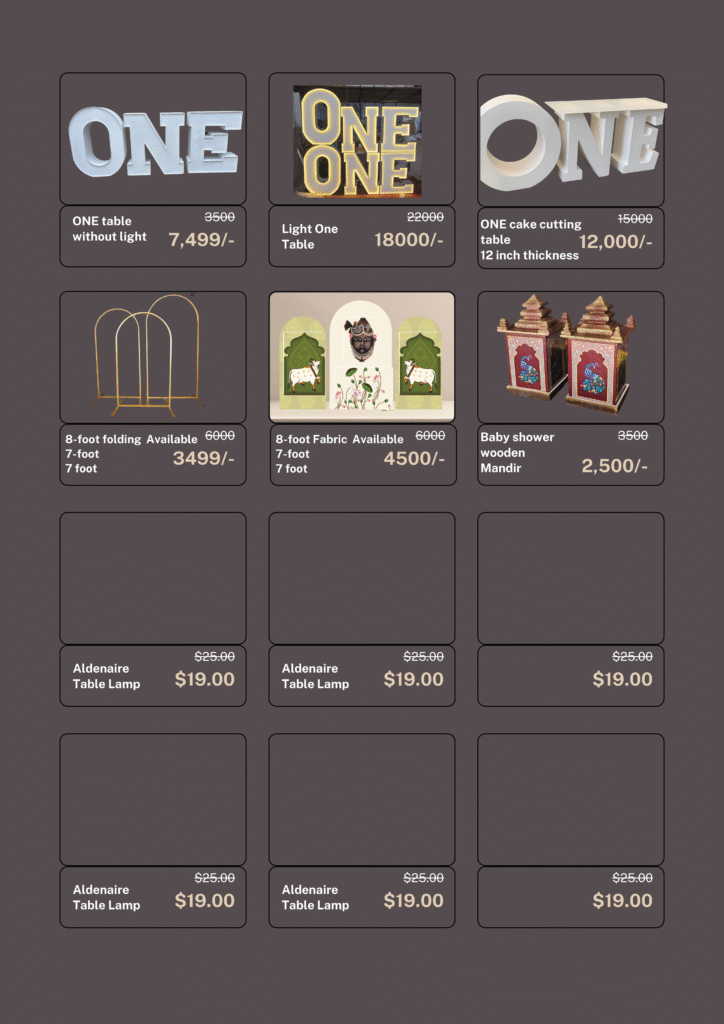 Party decoration wholesale