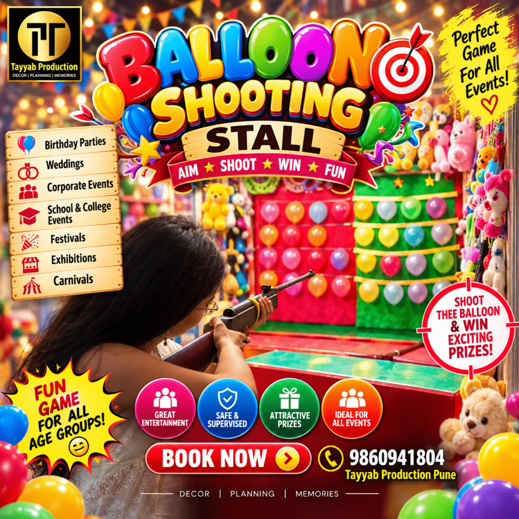 Balloon Shooting Game Stall for Events in Pune