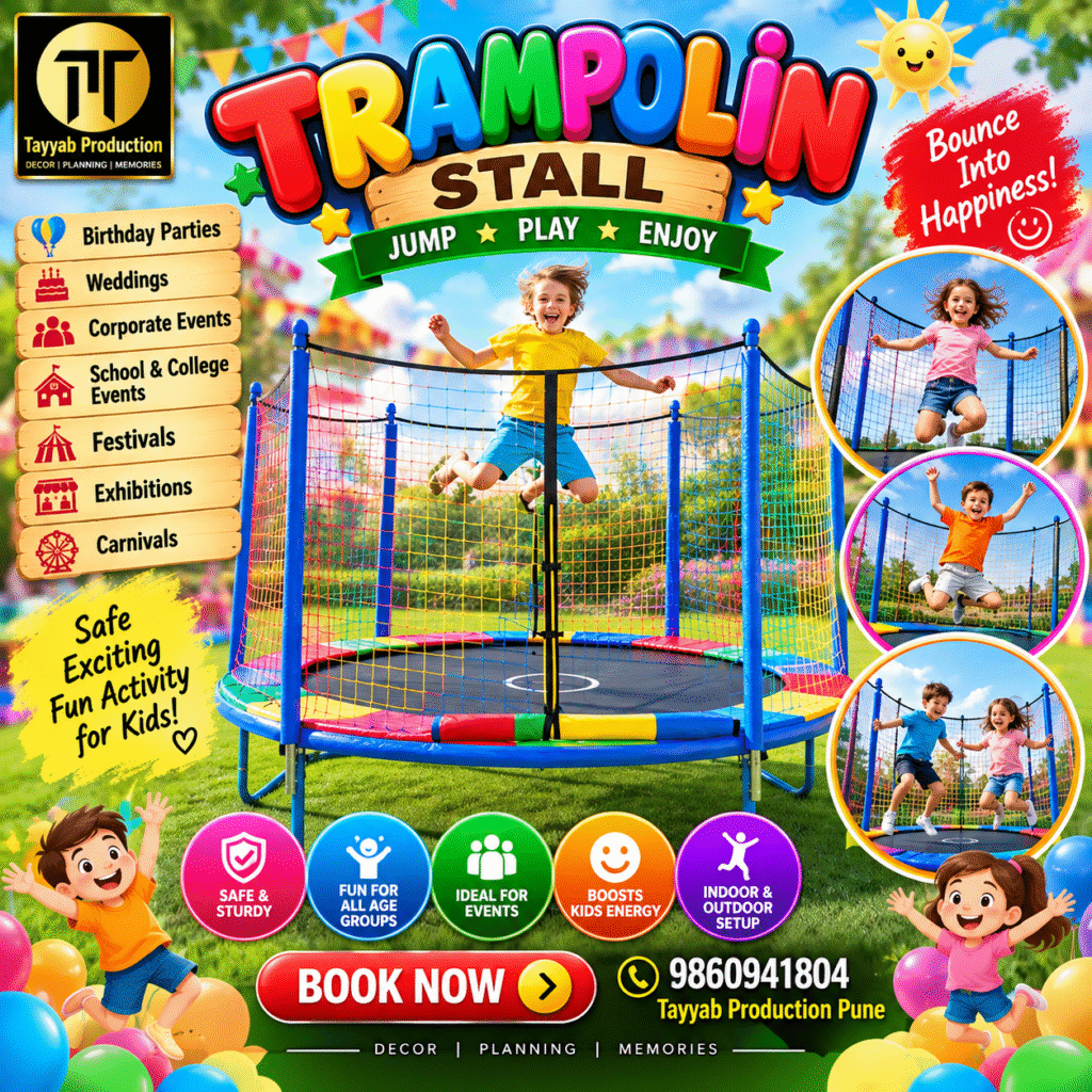 Trampoline Game Stall for Events in Pune
