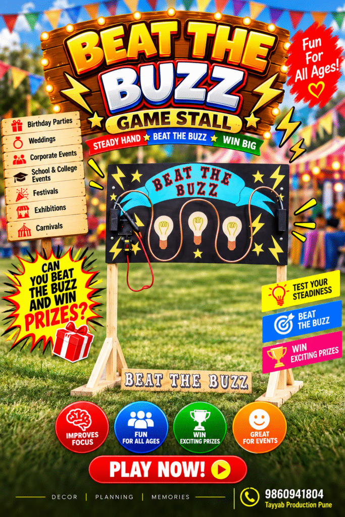 Beat the Buzz Game Stall for Events in Pune`