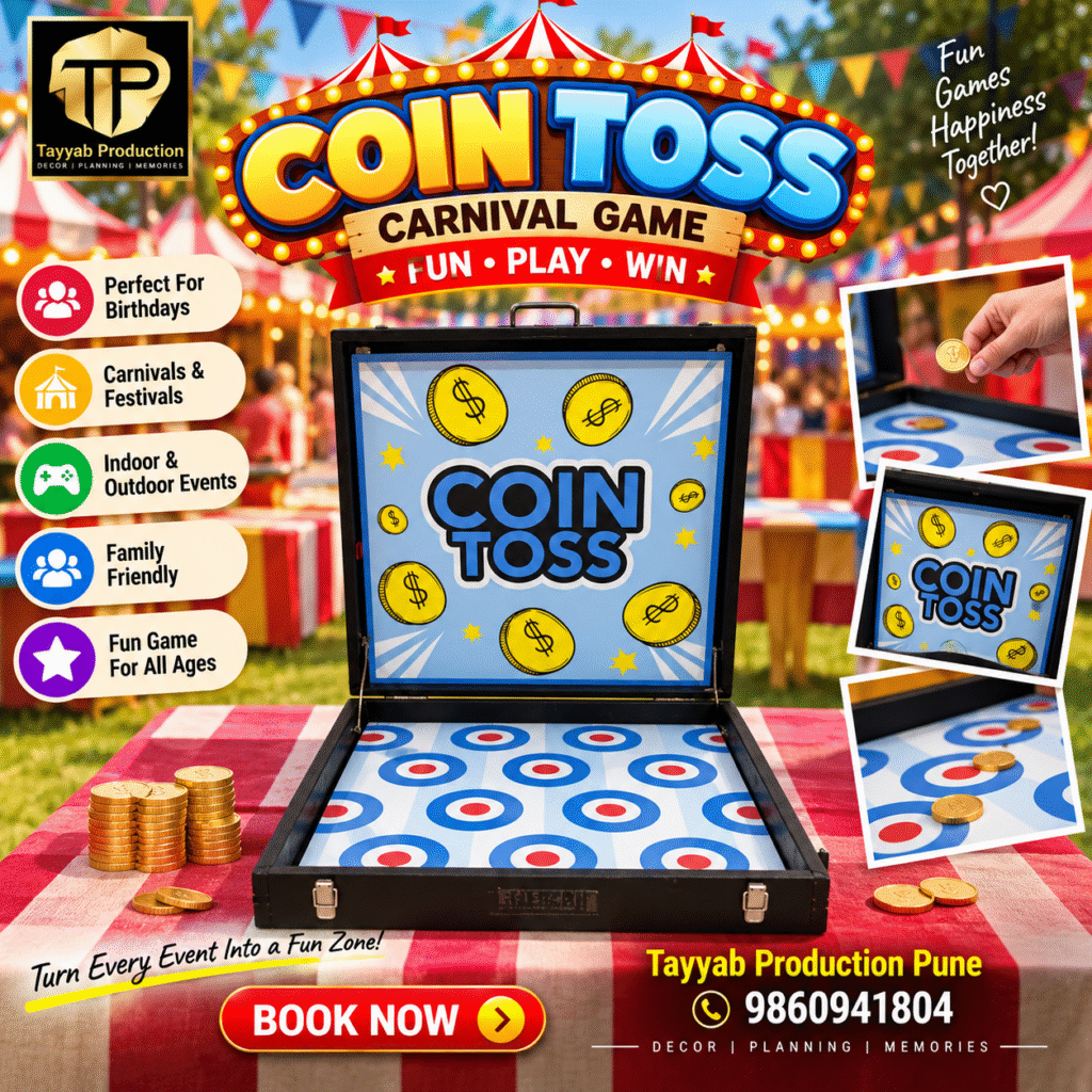 Coin Toss Carnival Game Stall for Events in Pune | Tayyab Production