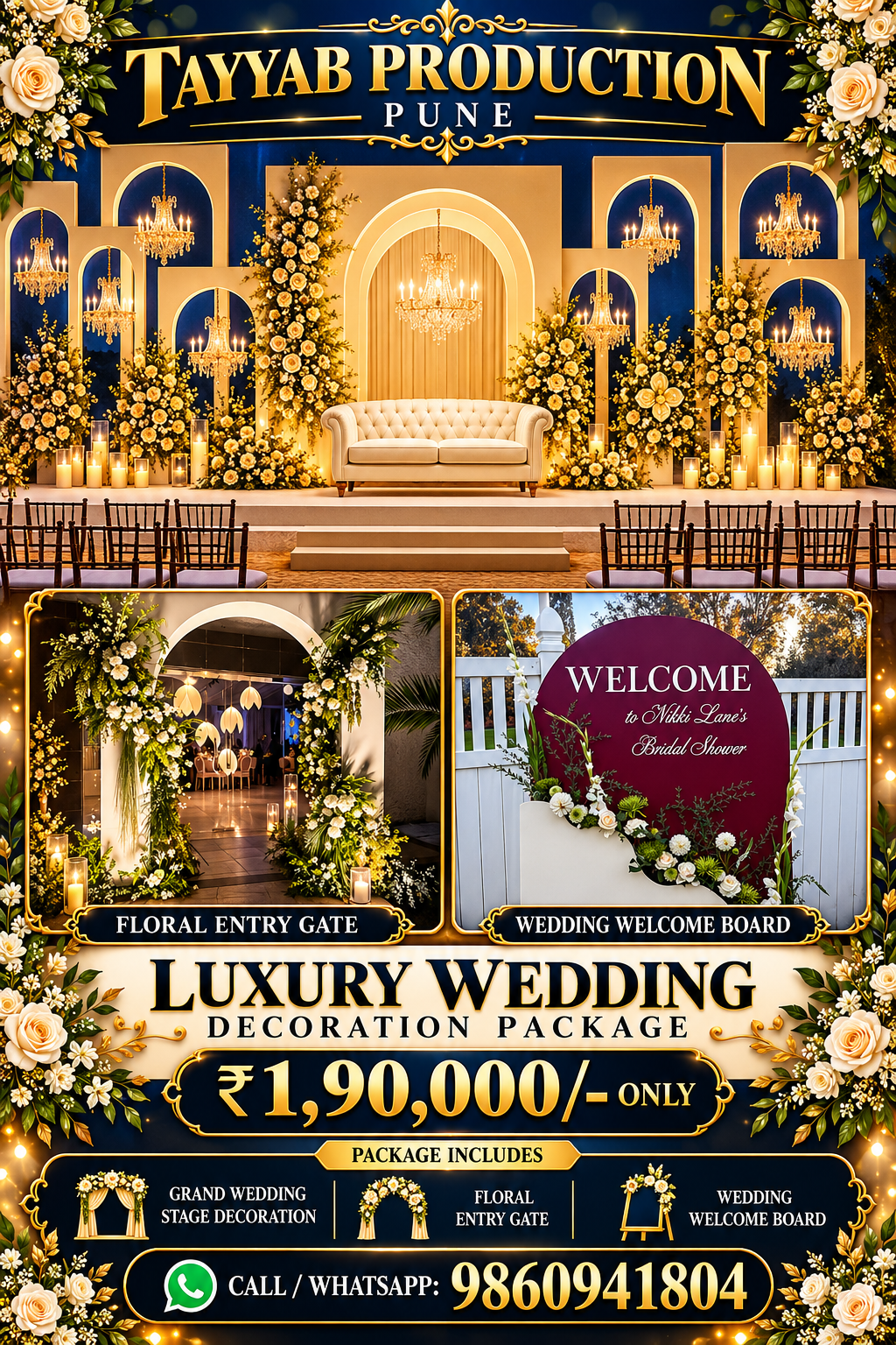 Wedding decoration packages in Pune by Tayyab Production Pune
