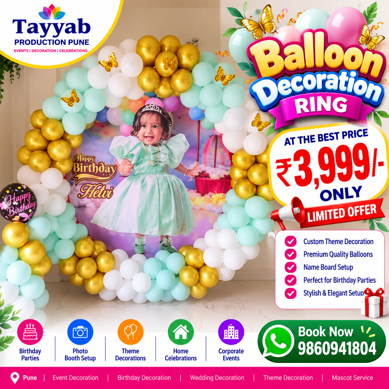 Birthday Decoration Services in Pune